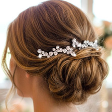 Rhinstone Bride Wedding Hair Pins Silver Crystal Bridal Hair Pieces Hair Accesso