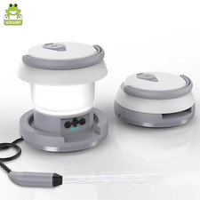 WOWER Portable Bidet Foldable 1L Toilet Sprayer Travel Shattaf with Light for Pe