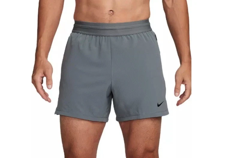 Nike Dri-Fit Flex Rep 4.0 5" Fitness Shorts Grey FN3002-084 Mens Size XL