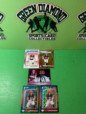 (5) CINCINNATI BENGALS JERMAINE BURTON ROOKIE LOT STAR GAZING OPTIC PURPLE GREEN