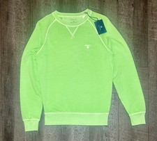 GANT Sun Bleached Sweater Green Crew Neck Long Sleeve Men  s Size Small
