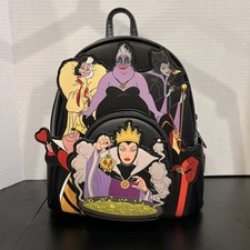 NWT Loungefly Disney Parks Villains GITD Mini Backpack