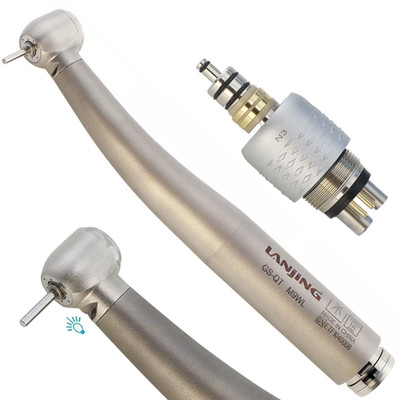 Dental High Speed Titanium Handpiece Fiber Optic W H Roto Quick Coupling 6Hole