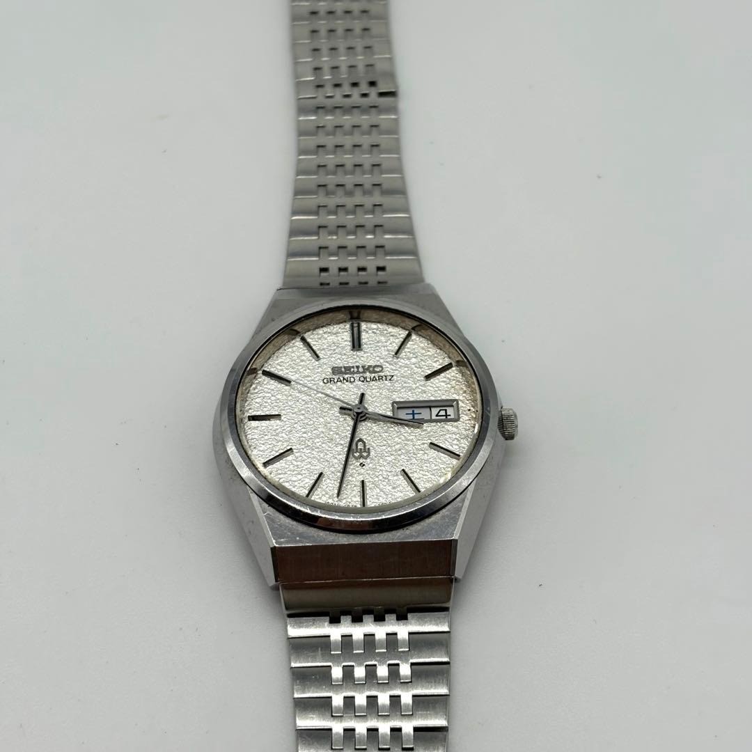 SEIKO Grand Quartz 4843-8050 48 Series Day-Date Vintage 1976 Men's Watch AS-IS