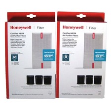 Honeywell HEPA Air Purifier Filter R Allergen Remover HRF-R1 HRFR1 Lot of 2 New