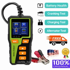 🔥2025 Car Battery Tester 12V Alternator Load Analyzer Cranking Charging Scan US