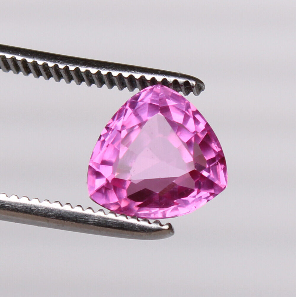 6.35 Ct Natural Pink Color Ceylon Sapphire Trillion Cut Loose Certified Gemstone Magazyn z natychmiastową dostawą