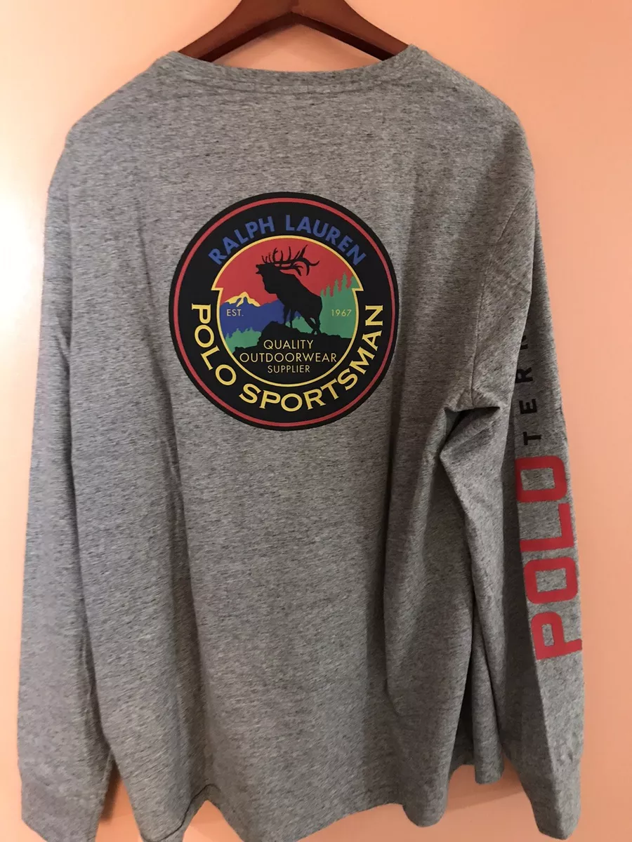 Polo Ralph Lauren Sportsman Terrain Wildlife T-shirt XL RRL Country Cookie Patch