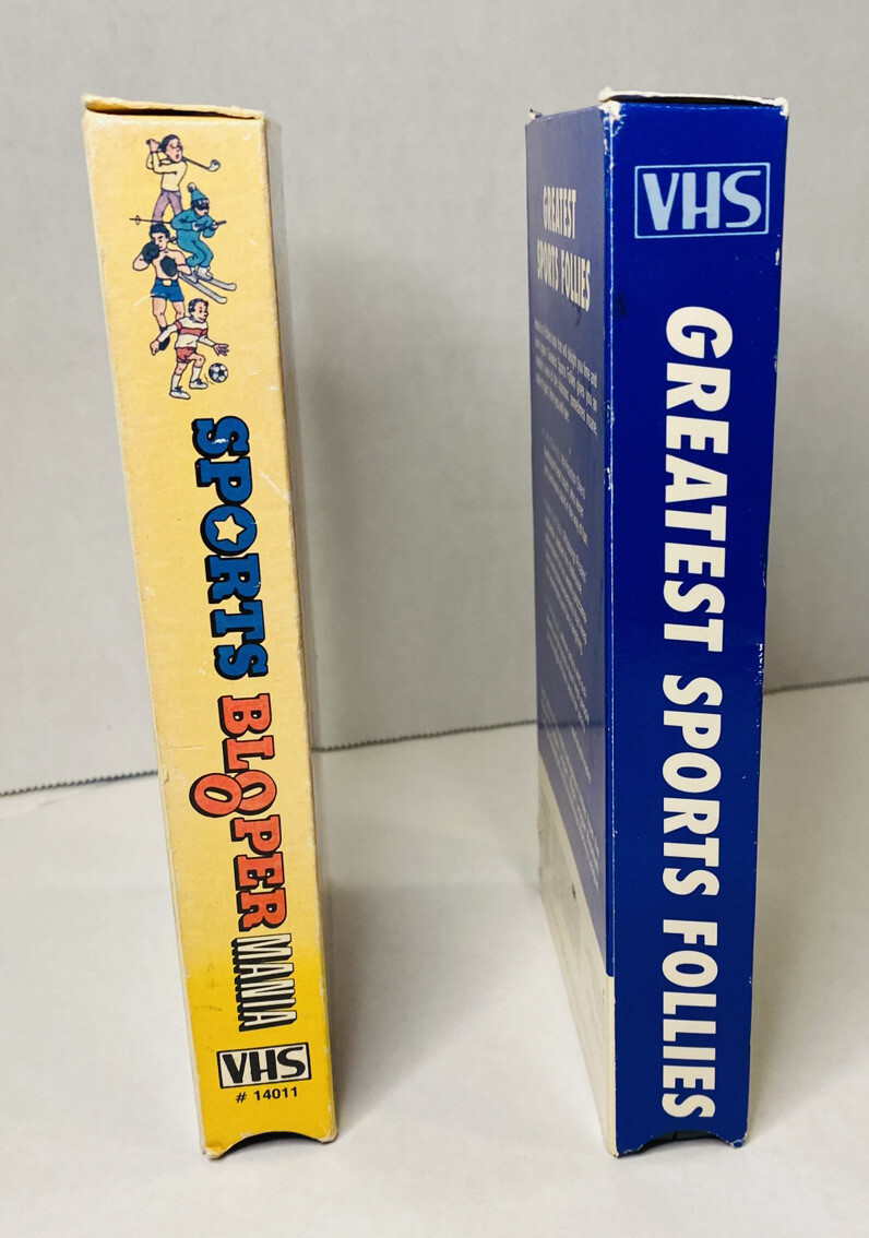 Sports Illustrated Greatest Sports Follies + Sports Blooper Mania VHS 2