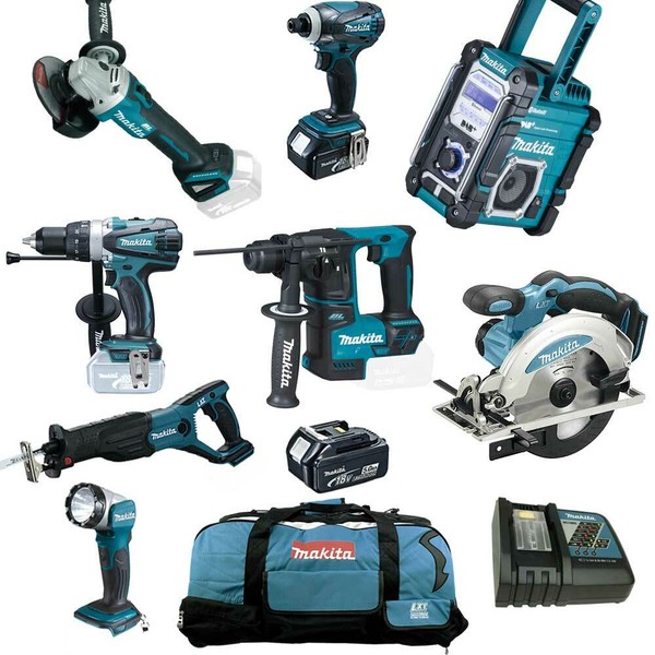 Makita DHR171 Akku Kombi Bohrhammer 18V Combo Kit Inkl. DMR112 DGA511 +++-image