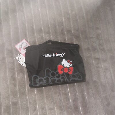 Official Sanrio Hello Kitty Makeup Bag Black