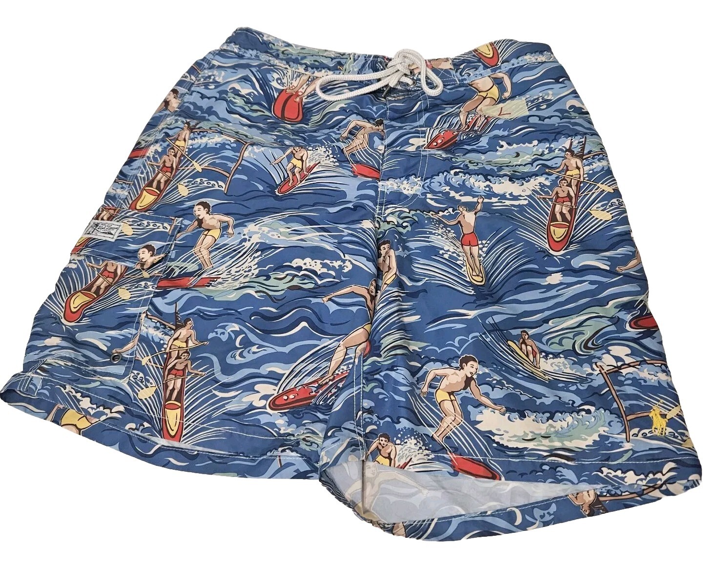 FILA Polo Ralph Lauren costume da bagno hawaiano surf canottaggio tema tavola da surf pantaloncini