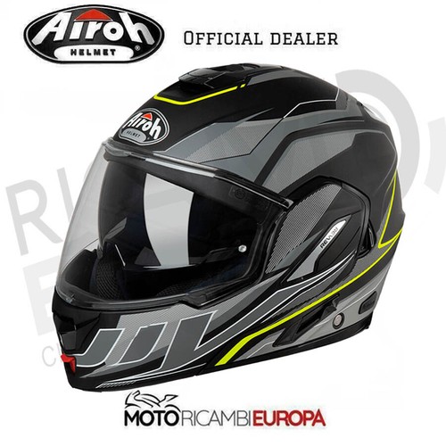 CASCO MODULARE FLIP-UP AIROH REV ANTRACITE YELLOW MENTOLIERA RIBALTABILE |  eBay