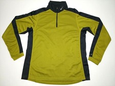 Vtg Nike Fit Pullover Mock Neck Base Layer Shirt Men's L 1/4 Zip Green USA Made
