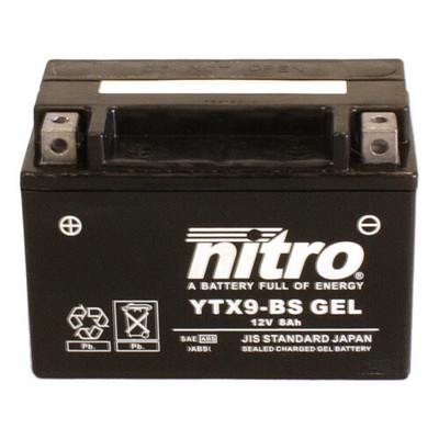 Batterie für Beta Eikon 150 LC 2003 Nitro NTX9 / YTX9-BS SLA AGM GEL geschlossen