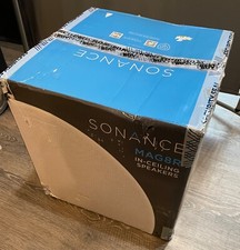 Sonance MAG8R 8" 150W 2-Way In-Ceiling Speaker Paintable White (Pair) w/ Grilles