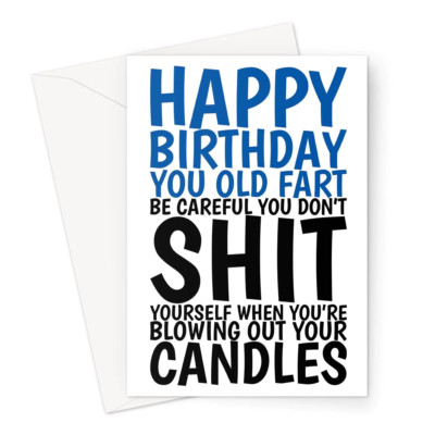 Funny Birthday Card, Rude Joke, Humour for Him, Men, Male | eBay
