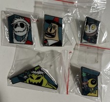 Disney Skellington Nightmare Before Christmas Pins  FREE NIGHTMARE lanyard 