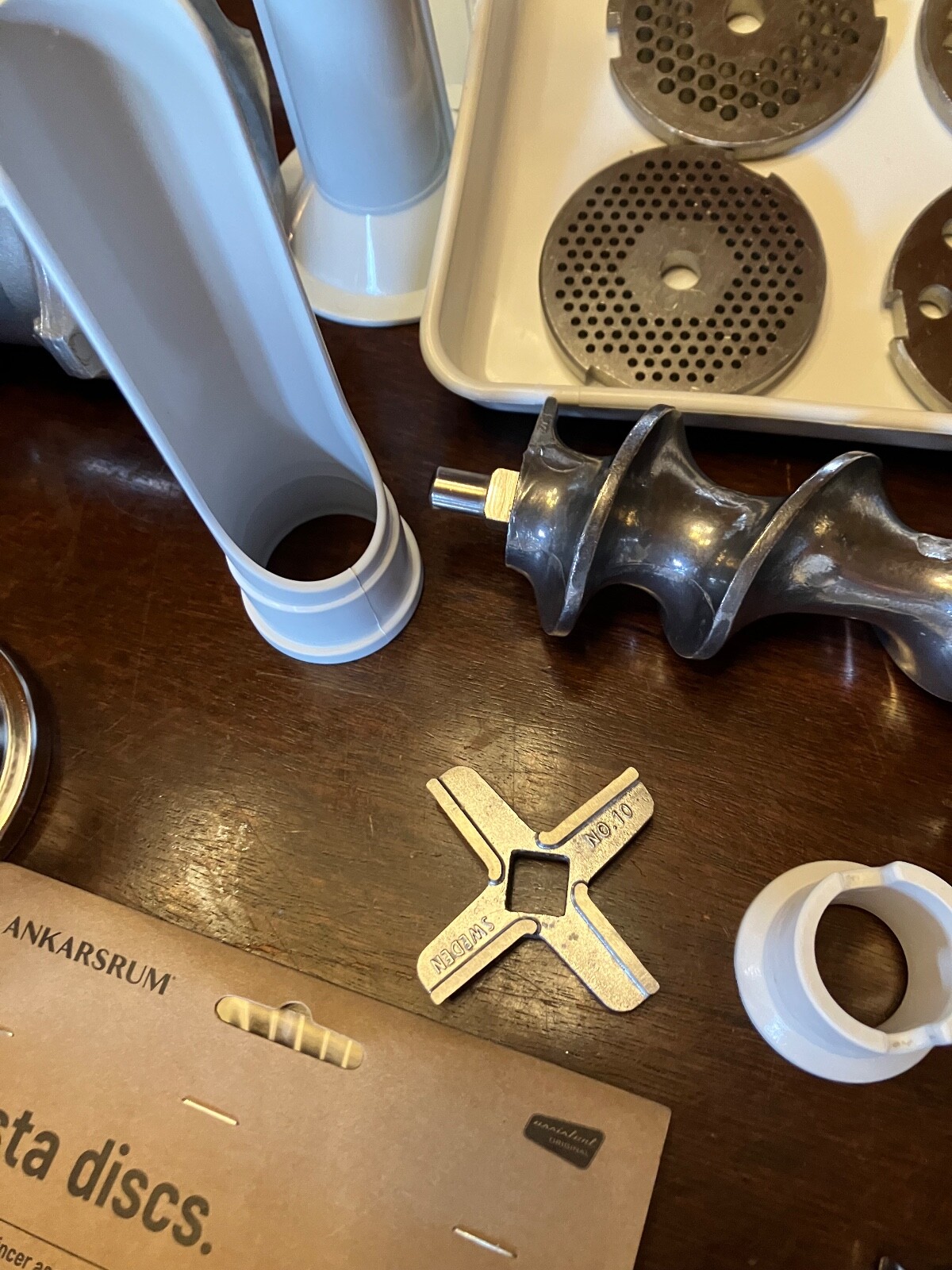 Ankarsrum Accessory Set Mincer/Strainer/Grater/Cookie Press/Pasta