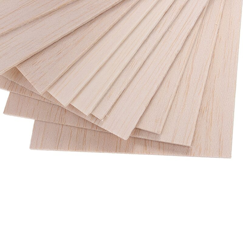 5pc Wooden Veneer Sheets – DIY Model House, Aircraft, Craft Projects – Unbranded