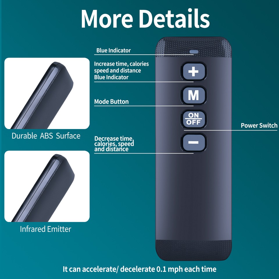 Wireless Remote Control For HomeFitnessCode Walking Pads – T1, C1, S1, M55, Q2, Q2-1, S2-1