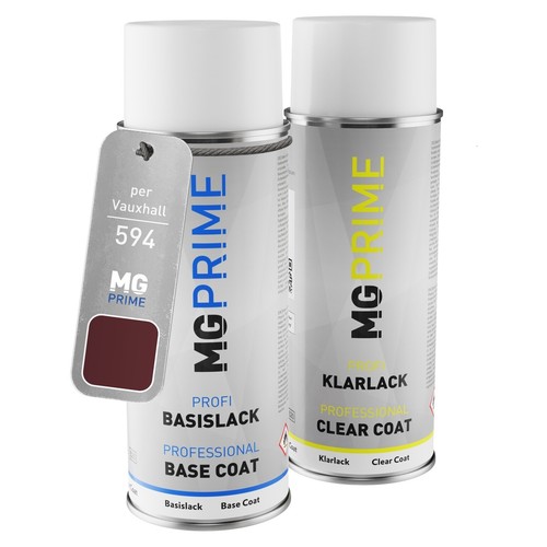 Kit Vernice Spray 2K MG PRIME Per Jaguar Quartz Metallic - 2 Bombolette Da 400 Ml (base + Trasparente), Made In Germany