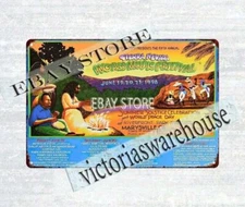 1998 craft beers liquor World Music Festival tin sign decoration plaque home
