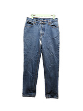 Vtg Jordache Jeans Women W30 L31 Mid Rise Skinny Leg Solid Blue Medium Wash