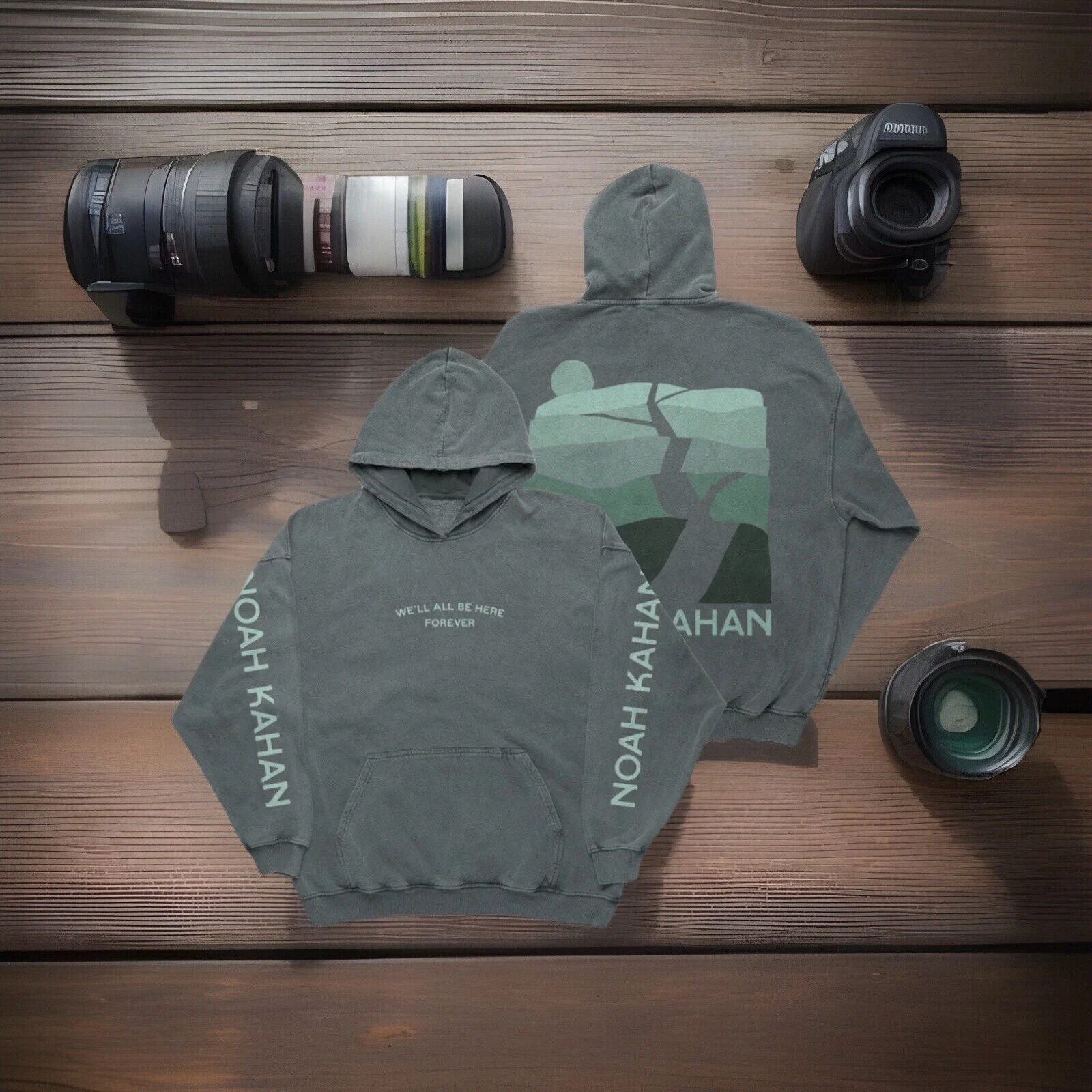 Noah Kahan Hoodie We'll All Be Here Forever Green