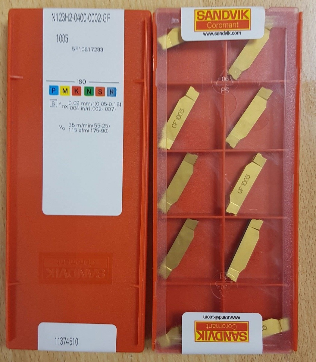 Sandvik Wendeplatten N123H2-0400-0002-GF 1005 Sandvik Wendeplatten N123H2-0400-0002-GF 1005