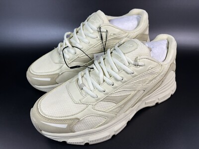 Pull &Bear Mens Lace up Chunku Running Shoe Sneaker in offwhite US SIZE 10