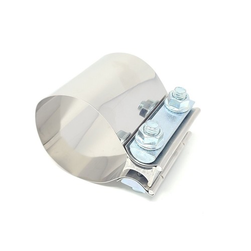 Exhaust Clamp Sleeve Coupler 5" Butt Joint Band Stainless Steel T-304 Quality - Bild 2 von 5