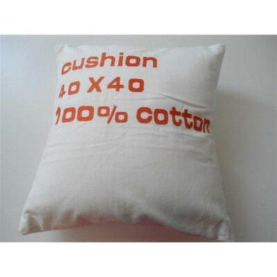 FURNITURE CUSHION ''WHITE'' LIVING ROOM SOFA BED - ORANGE CREAM