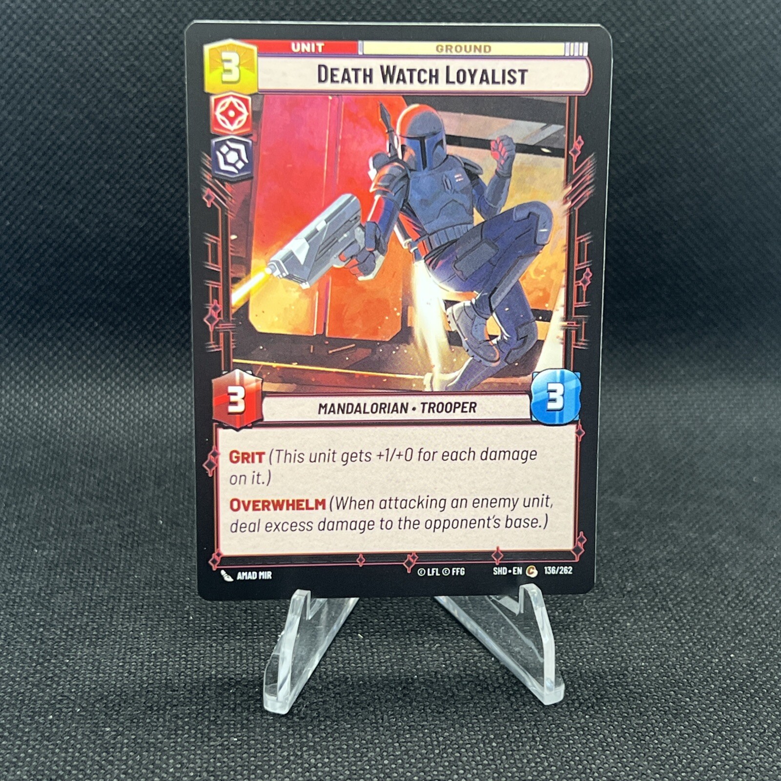 Star Wars Unlimited Death Watch Loyalist NM/M Shadows of the Galaxy Trading Card