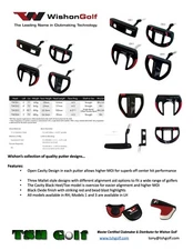 Wishon CB1 Blade Style Hi MOI Putter - TSH Golf Custom Built Putting Machines