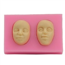 DOLL FACES silicone mold dolls house miniature 1:12th scale UHA4