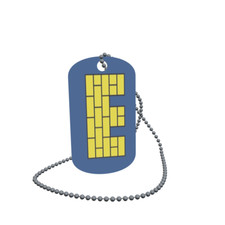 Dog Tag Flag Bunting Wrangelsburg Dog Tag Aluminium 30 x 50mm