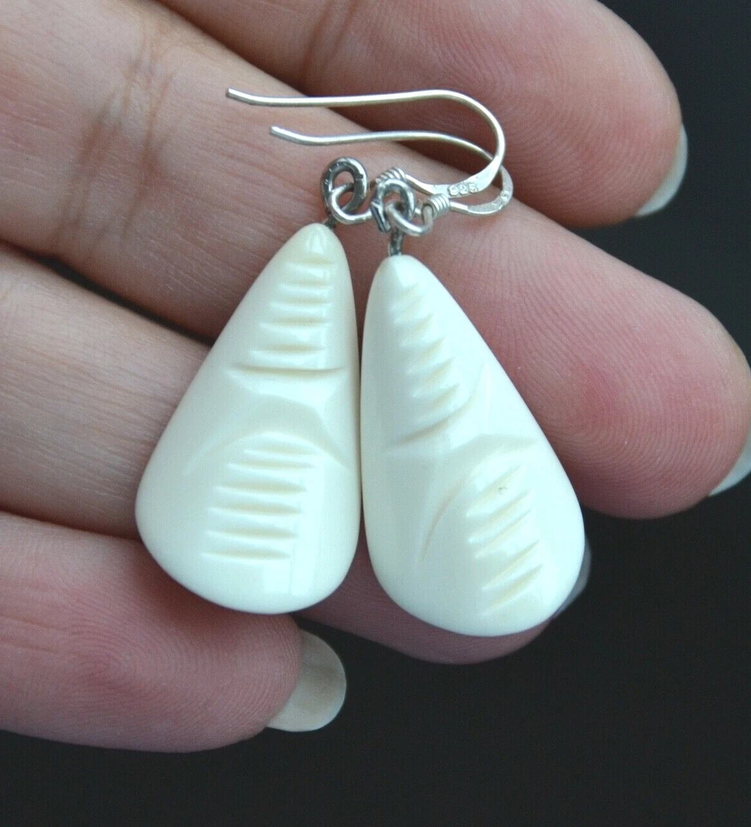 Bone hotsell earrings tribal