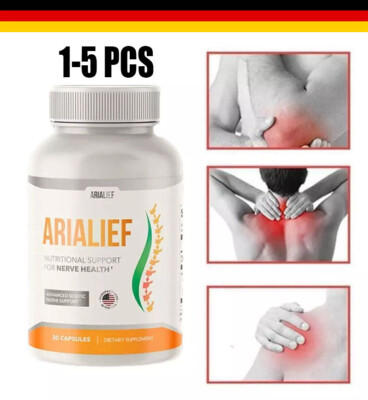 1-5PACK AriaLief Brain Pills - Nerve Health & Cognitive Support Supplement BEST