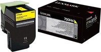 Lexmark CS310/CS410/CS510 Lccp-Toner Gelb 700H4 Ca. 3.000 Seiten 70C0H40