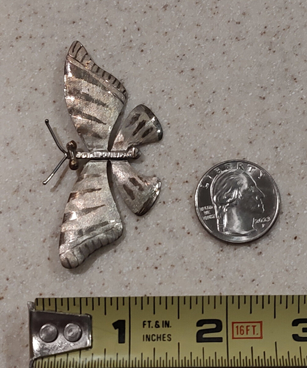 VINTAGE SIGNED DONNA BURDIC STERLING SILVER BUTTE… - image 5