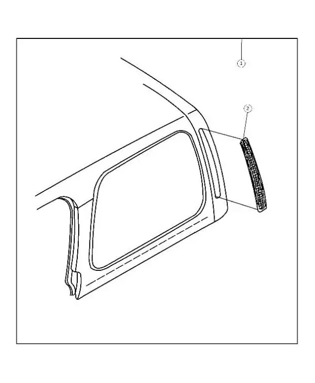 Right Hard Top Exhauster Vent Passenger For 1997-2002 Jeep Wrangler TJ 55036306 - Image 4 of 4