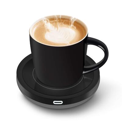 Smart Coffee Cup Warmer Set, Auto On/Off Gravity-induction Mug Office Desk Use,