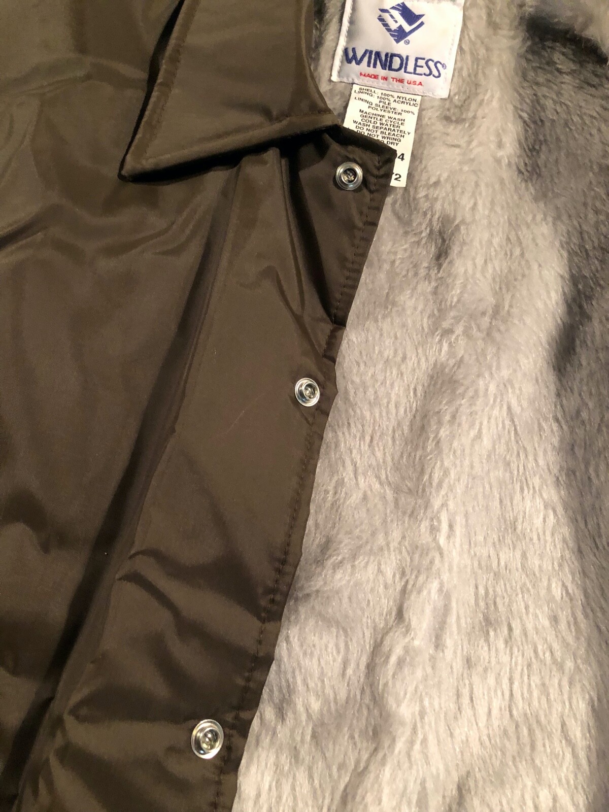 Windless Jacket, Brown, Size Large - image 5