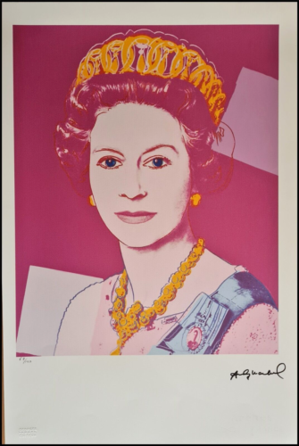 ANDY WARHOL * Queen Elizabeth II * signed lithograph*Kunstdruck*limited # 67/100 - Bild 1 von 12