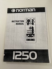 Norman 1250 Portable Flash Unit Instruction Manual Vintage 5-Page Xerox COPY