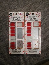 2 Dashing Diva Gloss Ultra Shine Gel Palette. After Glow 32 Nail Strips Each. 