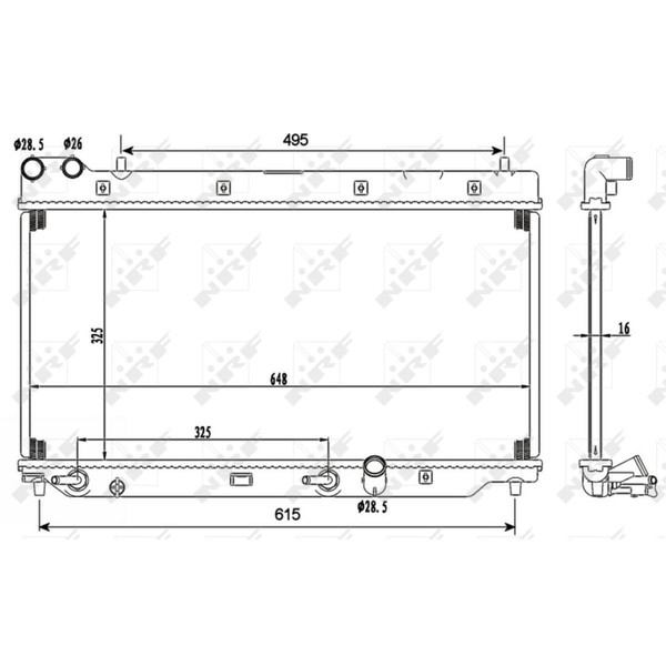 KüHler WasserküHler FüR Honda Jazz II GD GE3 GE2 1.3 Idsi 1.5 1.3I-Dsi GD-image