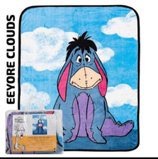 Winnie The Pooh  Eeyore  Twin Size Soft Raschel Blanket 60" x 80"