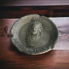 Vintage Indian Motorcycle Ashtray